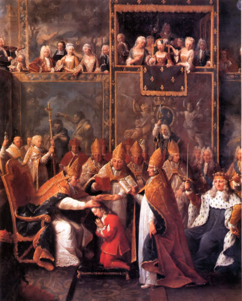 Annointing of Louis XV at Notre Dame, 1722, October 25th (Pierre Subleyras) (1699-1749) Musée des Augustins, Toulouse